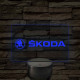 Skoda logó – 7 színű, színváltós LED lámpa