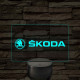 Skoda logó – 7 színű, színváltós LED lámpa