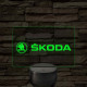 Skoda logó – 7 színű, színváltós LED lámpa