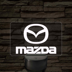 Mazda logó – 7 színű, színváltós LED lámpa