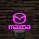 Mazda logó – 7 színű, színváltós LED lámpa