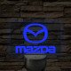 Mazda logó – 7 színű, színváltós LED lámpa