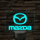 Mazda logó – 7 színű, színváltós LED lámpa