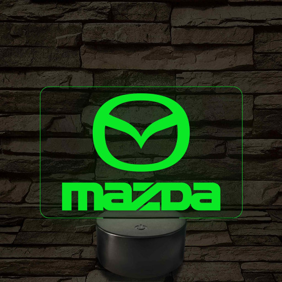 Mazda logó – 7 színű, színváltós LED lámpa