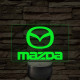 Mazda logó – 7 színű, színváltós LED lámpa