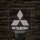 Mitsubishi  logó – 7 színű, színváltós LED lámpa