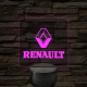 Renault logó – 7 színű, színváltós LED lámpa