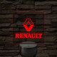 Renault logó – 7 színű, színváltós LED lámpa