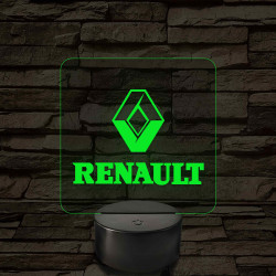 Renault logó – 7 színű, színváltós LED lámpa
