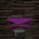 Aston Martin logó – 7 színű, színváltós LED lámpa