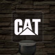 Caterpillar logó – 7 színű, színváltós LED lámpa