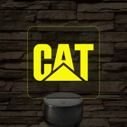Caterpillar logó – 7 színű, színváltós LED lámpa