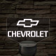 Chevrolet logó – 7 színű, színváltós LED lámpa