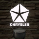 Chrysler logó – 7 színű, színváltós LED lámpa