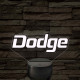 Dodge felirat – 7 színű, színváltós LED lámpa