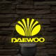 Daewoo logó – 7 színű, színváltós LED lámpa