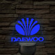 Daewoo logó – 7 színű, színváltós LED lámpa