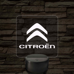 Citroën logó – 7 színű, színváltós LED lámpa