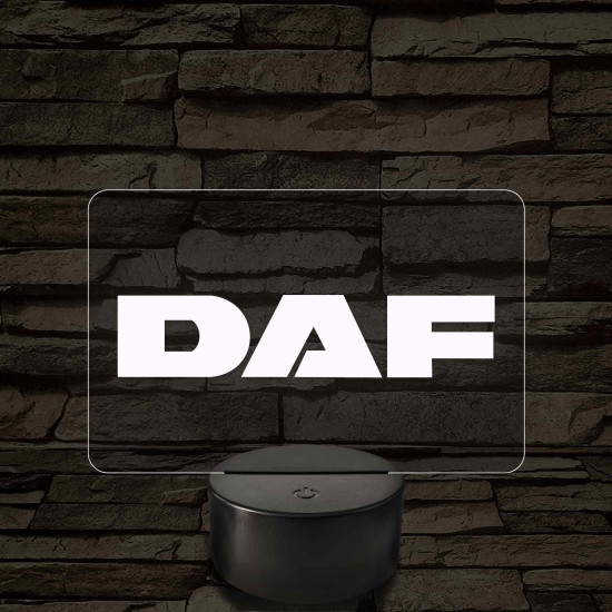 Daf logó – 7 színű, színváltós LED lámpa