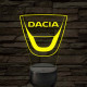 Dacia logó – 7 színű, színváltós LED lámpa