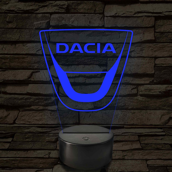 Dacia logó – 7 színű, színváltós LED lámpa