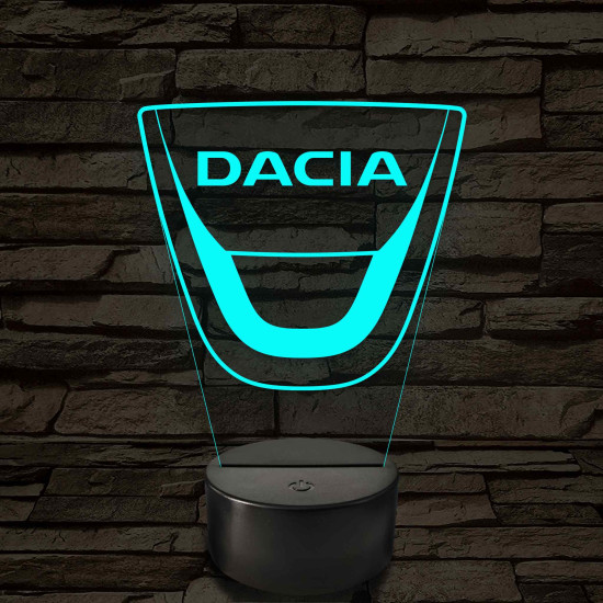 Dacia logó – 7 színű, színváltós LED lámpa