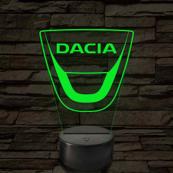 Dacia logó – 7 színű, színváltós LED lámpa