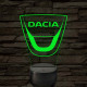 Dacia logó – 7 színű, színváltós LED lámpa