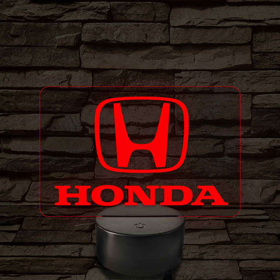 Honda logó – 7 színű, színváltós LED lámpa