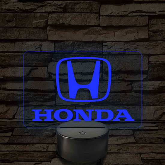 Honda logó – 7 színű, színváltós LED lámpa