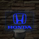 Honda logó – 7 színű, színváltós LED lámpa