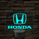 Honda logó – 7 színű, színváltós LED lámpa