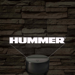Hummer logó – 7 színű, színváltós LED lámpa