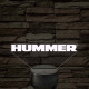 Hummer logó – 7 színű, színváltós LED lámpa