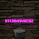 Hummer logó – 7 színű, színváltós LED lámpa