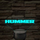 Hummer logó – 7 színű, színváltós LED lámpa