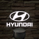 Hyundai logó – 7 színű, színváltós LED lámpa