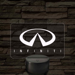 Infiniti logó – 7 színű, színváltós LED lámpa