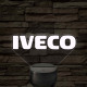 Iveco logó – 7 színű, színváltós LED lámpa