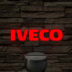 Iveco logó – 7 színű, színváltós LED lámpa