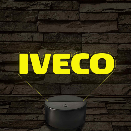 Iveco logó – 7 színű, színváltós LED lámpa