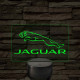 Jaguar logó – 7 színű, színváltós LED lámpa