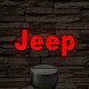 Jeep logó 7 színű, színváltós 3D LED lámpa