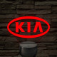 KIA logó 7 színű, színváltós 3D LED lámpa