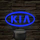 KIA logó 7 színű, színváltós 3D LED lámpa