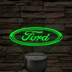 Ford logó – 7 színű, színváltós LED lámpa