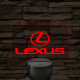 Lexus Embléma – 7 színű, színváltós LED lámpa