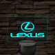 Lexus Embléma – 7 színű, színváltós LED lámpa
