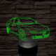 Alfa Romeo 159 autó 7 színű 3D led lámpa