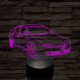Alfa Romeo 159 autó 7 színű 3D led lámpa